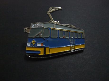 Tram 5 Hutholz -Gablenz ( Duitsland)